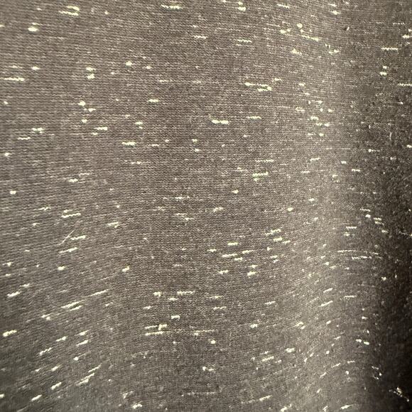 VINCE | Navy Blue Speckle Crew Neck French Terry Sweatshirt Zipper back | Small - Picture 4 of 5